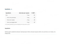 Biogena 3-Salt Zinc 9mg Food Supplement Capsule