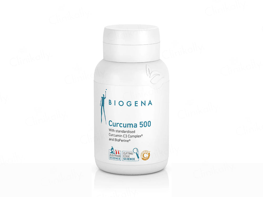 Biogena Curcuma 500 Curcumin C3 Complex & Bioperine Food Supplement Capsule