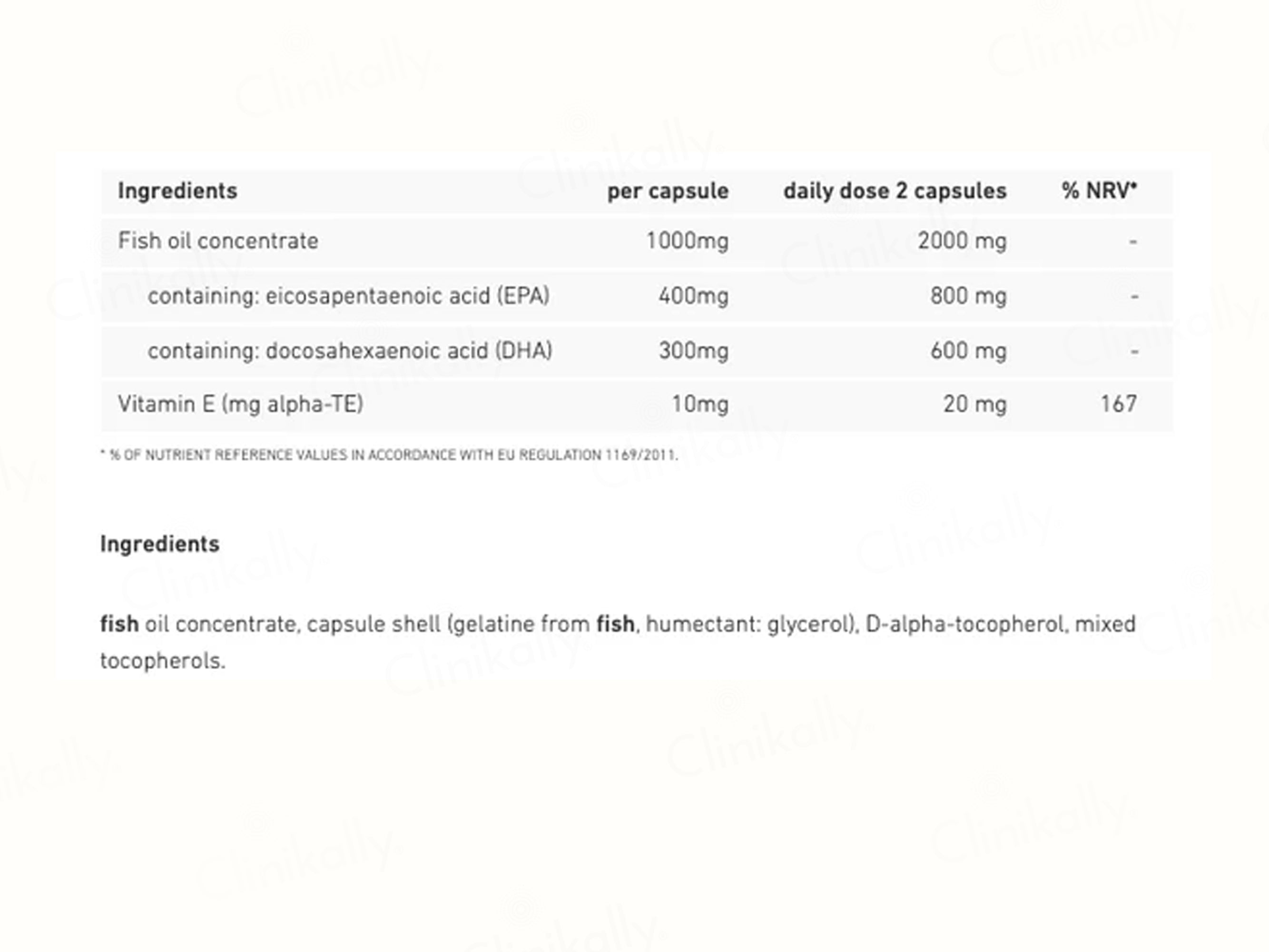 Biogena Omega 3 Forte Superior Formula Food Supplement Capsule