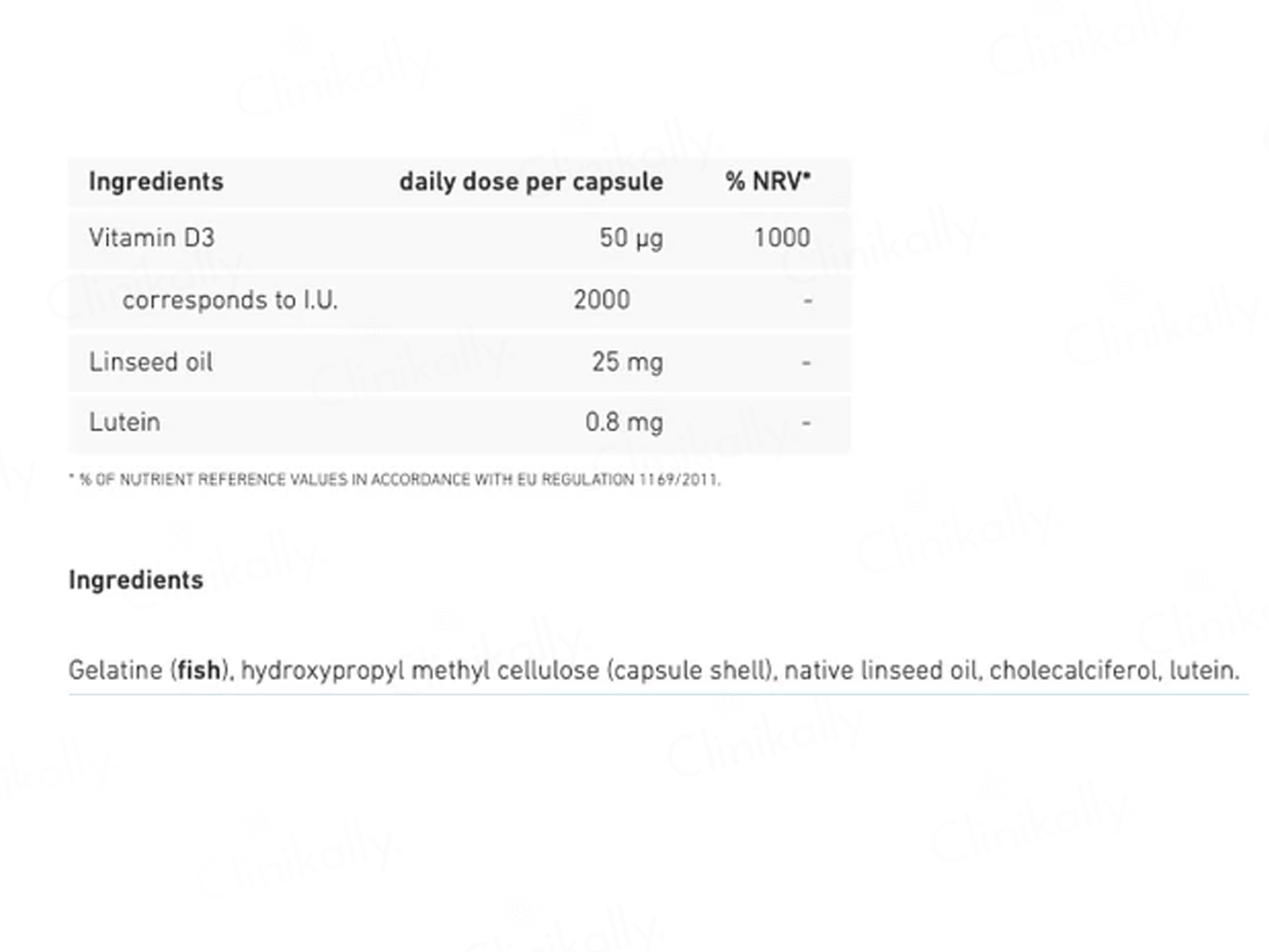 Biogena Vitamin D 2000 Duo Gold Food Supplement Capsule