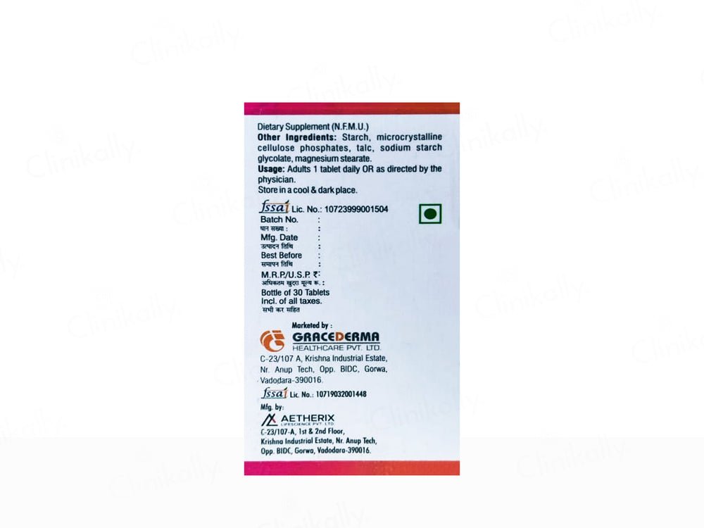 Biograce Eva Nutraceutical Tablet (Bottle)