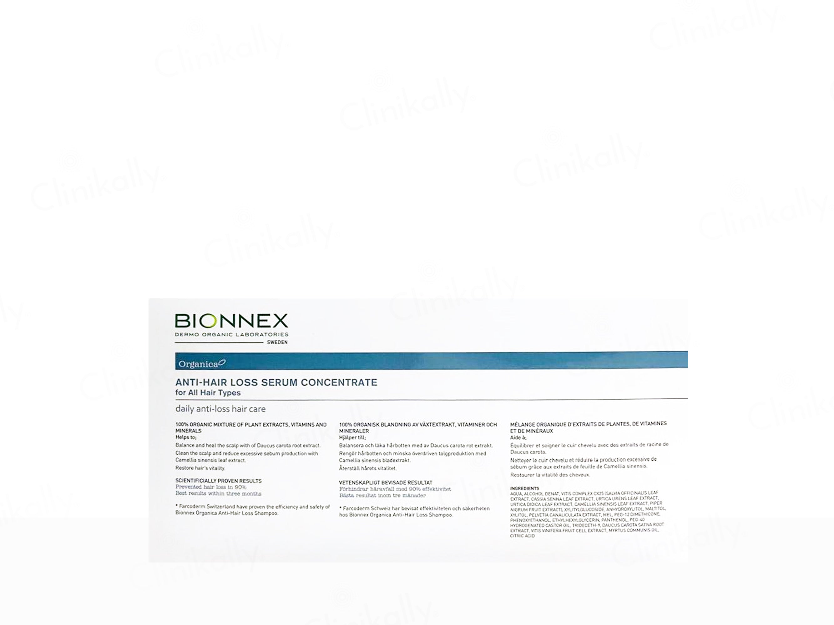 Bionnex Organica Anti-Hair Loss Serum Concentrate Kit