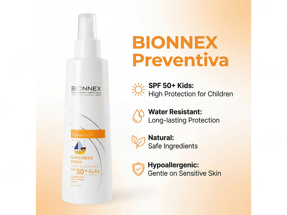 Bionnex Preventiva Sunscreen Spray SPF 50+ For Kids