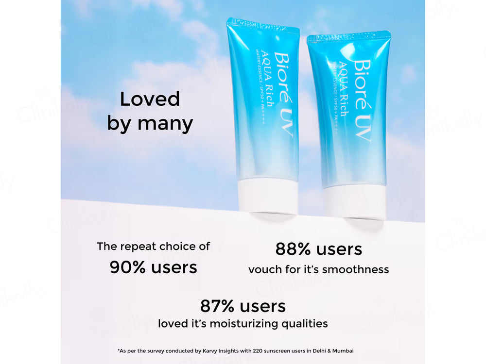 Biore UV Aqua Rich Watery Essence Ultra Lightweight Sunscreen SPF 50+ PA++++