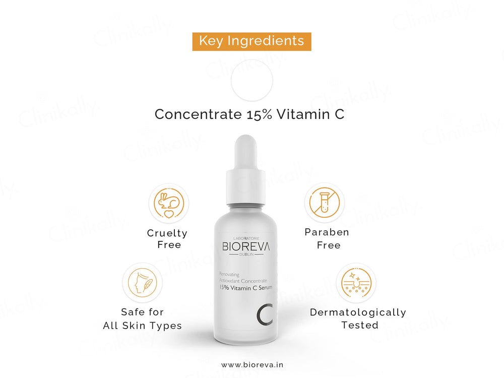 Bioreva 15% Vitamin C Antioxidant Concentrate Face Serum