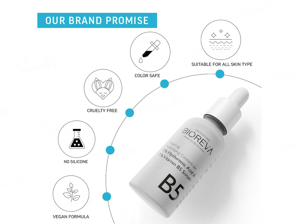 Bioreva 2% Hyaluronic Acid & 3% Vitamin B5 Replumping Concentrate Face Serum