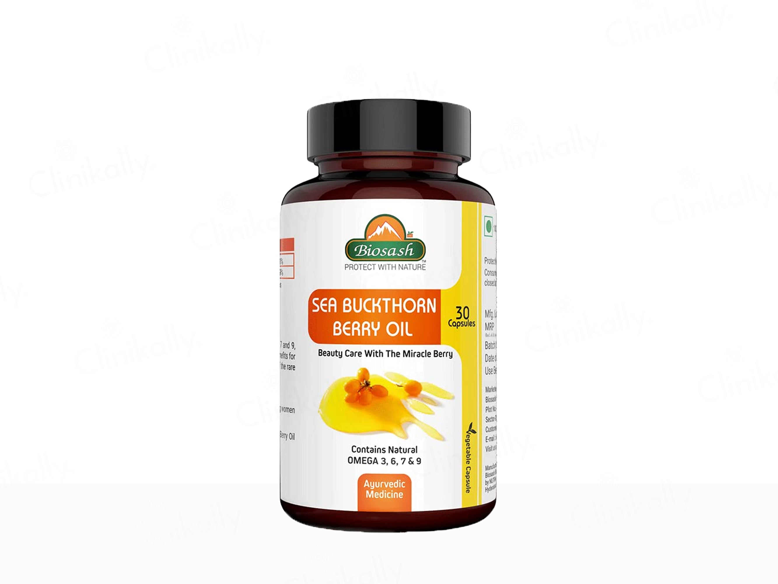 Biosash Sea Buckthorn Berry Oil Capsules