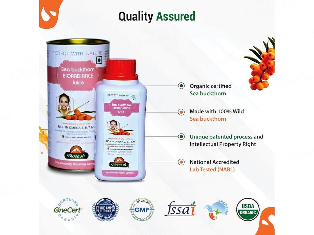 Biosash Sea Buckthorn Bioradiance Juice