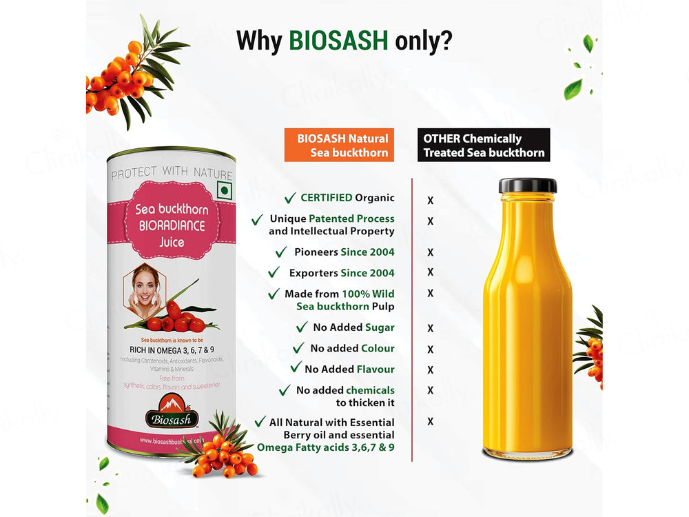 Biosash Sea Buckthorn Bioradiance Juice