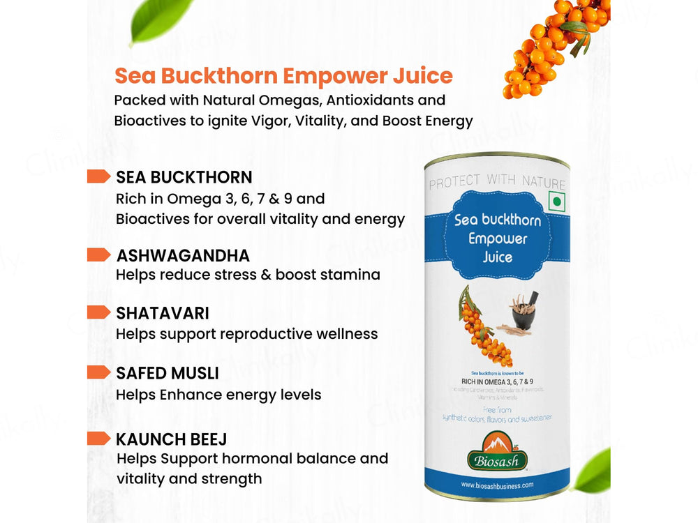 Biosash Sea Buckthorn Empower Juice
