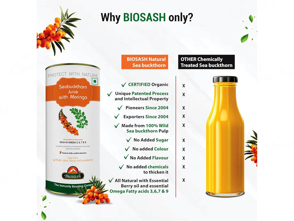 Biosash Sea Buckthorn Juice With Moringa
