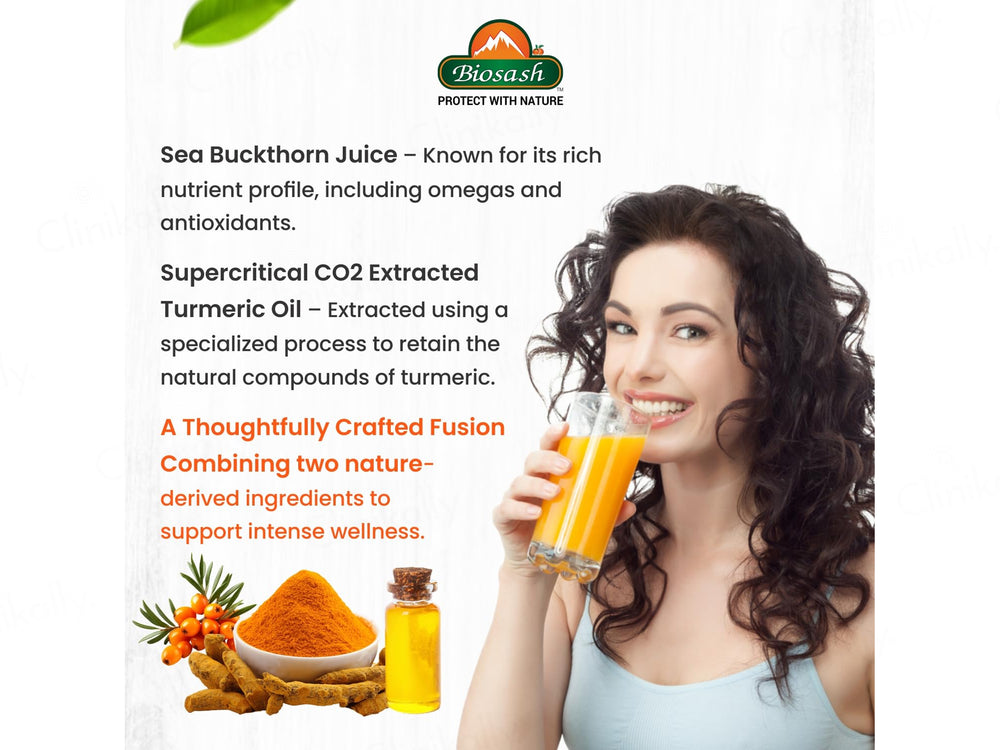 Biosash Sea Buckthorn Juice With Turmeric Oil
