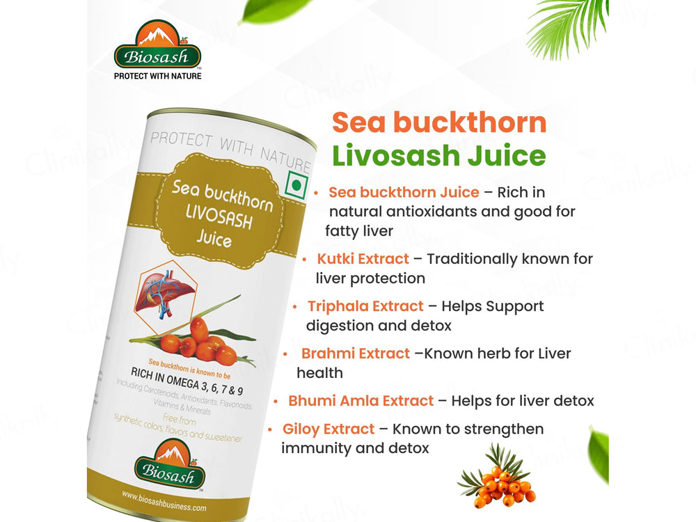 Biosash Sea Buckthorn Livosash Juice