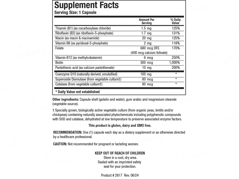 Biotics Research CoQ-Zyme 100 Plus Dietary Supplement Softgel Capsule