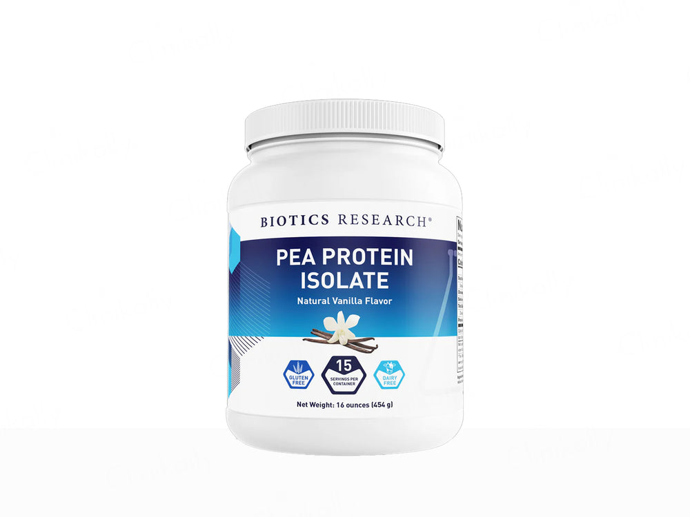 Biotics Research Pea Protein Isolate Supplement Powder - Natural Vanilla Flavour