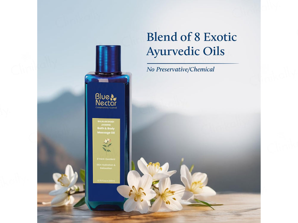 Blue Nectar Balalakshadi Jasmine Bath & Body Massage Oil