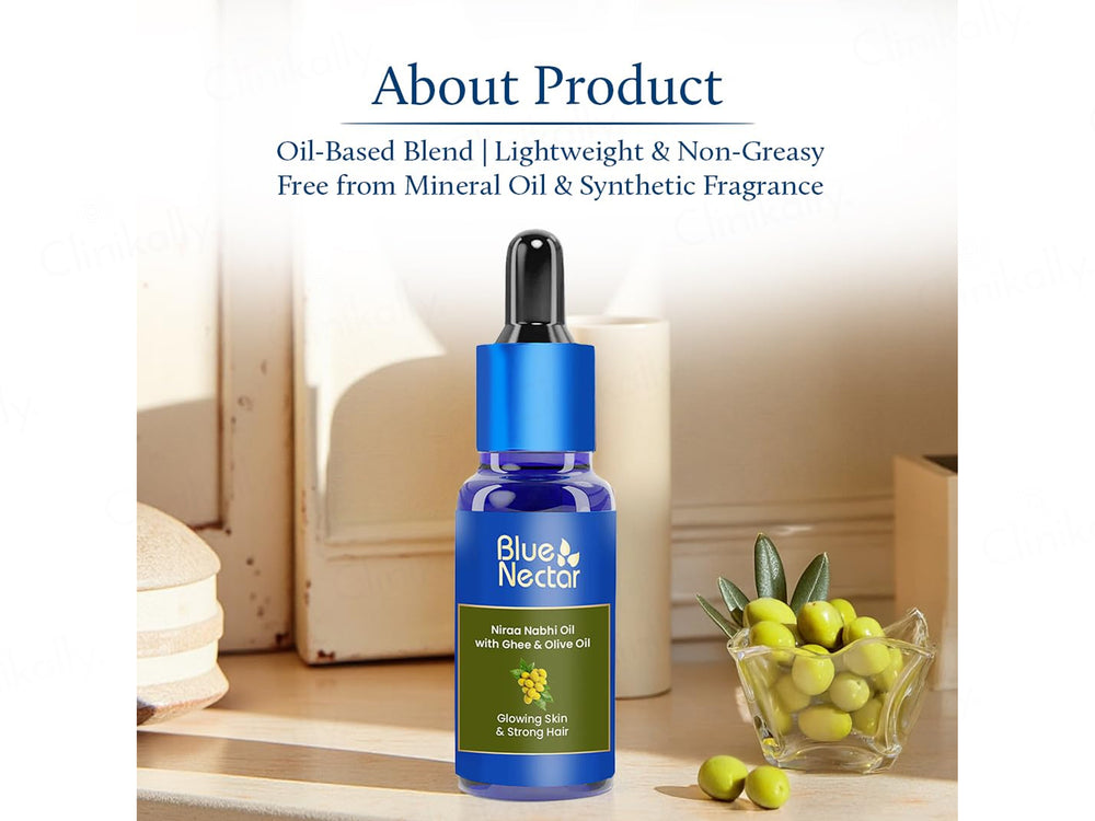 Blue Nectar Niraa Nabhi Oil With Ghee & Olive Oil