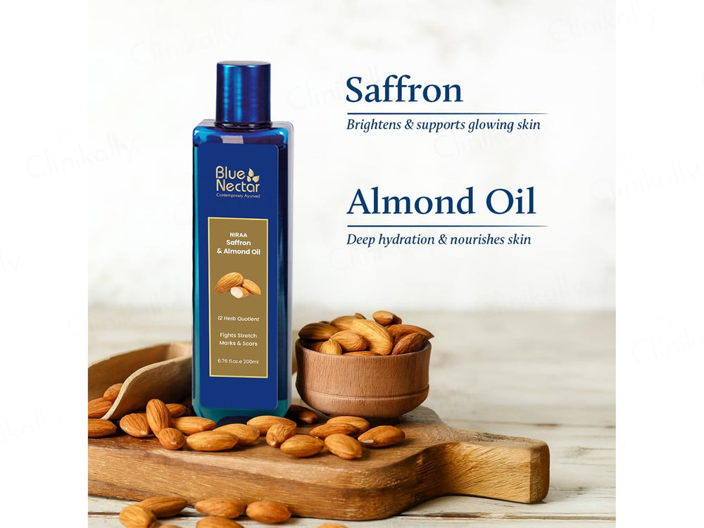 Blue Nectar Niraa Saffron & Almond Oil For Stretch Marks
