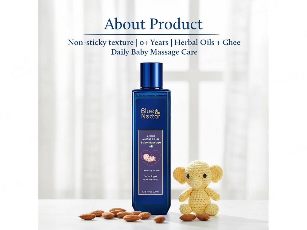 Blue Nectar Shubhr Almond & Ghee Baby Massage Oil
