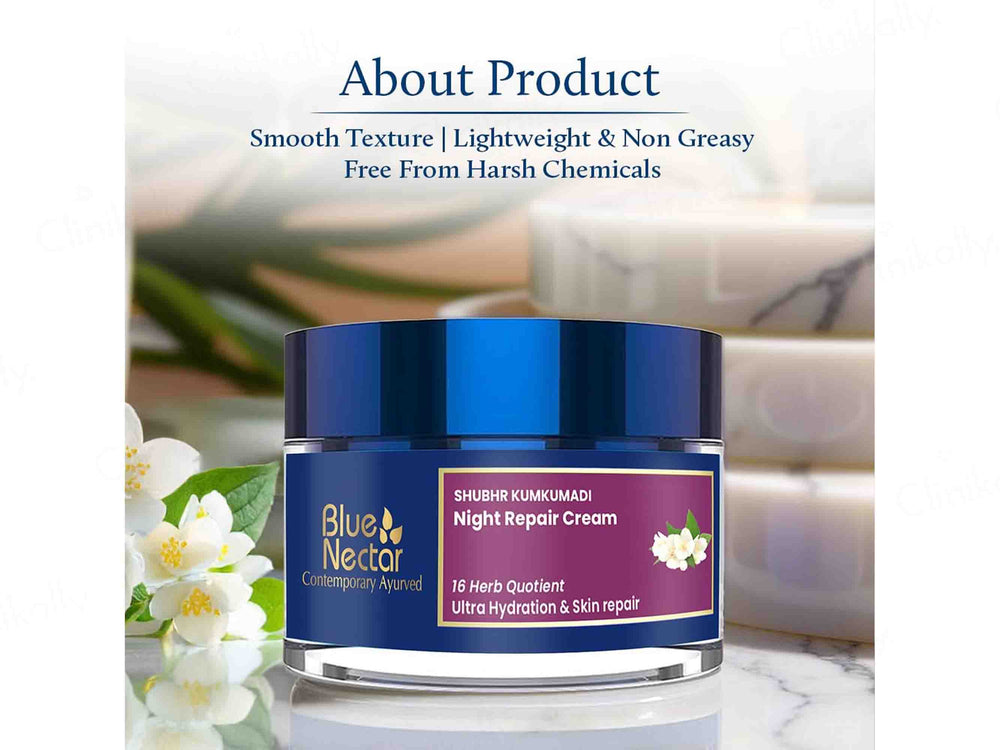 Blue Nectar Shubhr Kumkumadi Night Cream For Women
