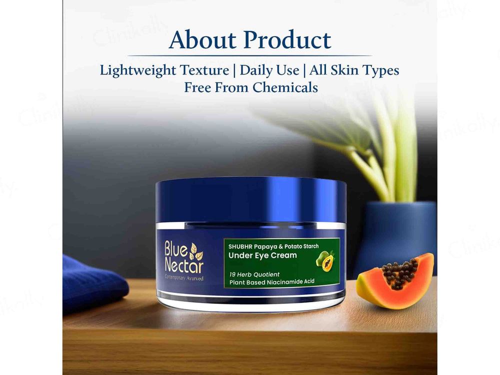 Blue Nectar Shubhr Papaya & Potato Starch Under Eye Cream