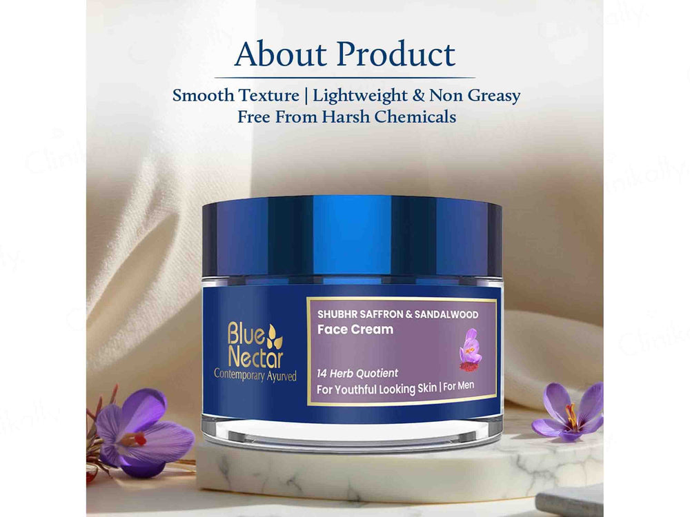 Blue Nectar Shubhr Saffron & Sandalwood Face Cream For Men