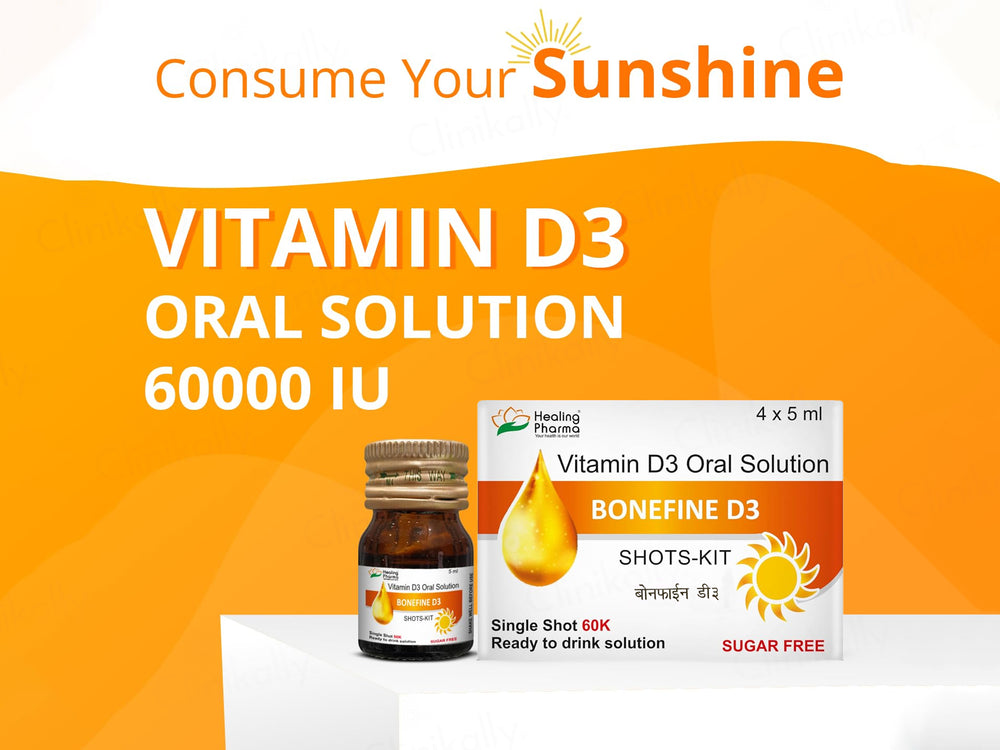 Bonefine D3 60000 IU Sugar Free Nano Shots Oral Solution