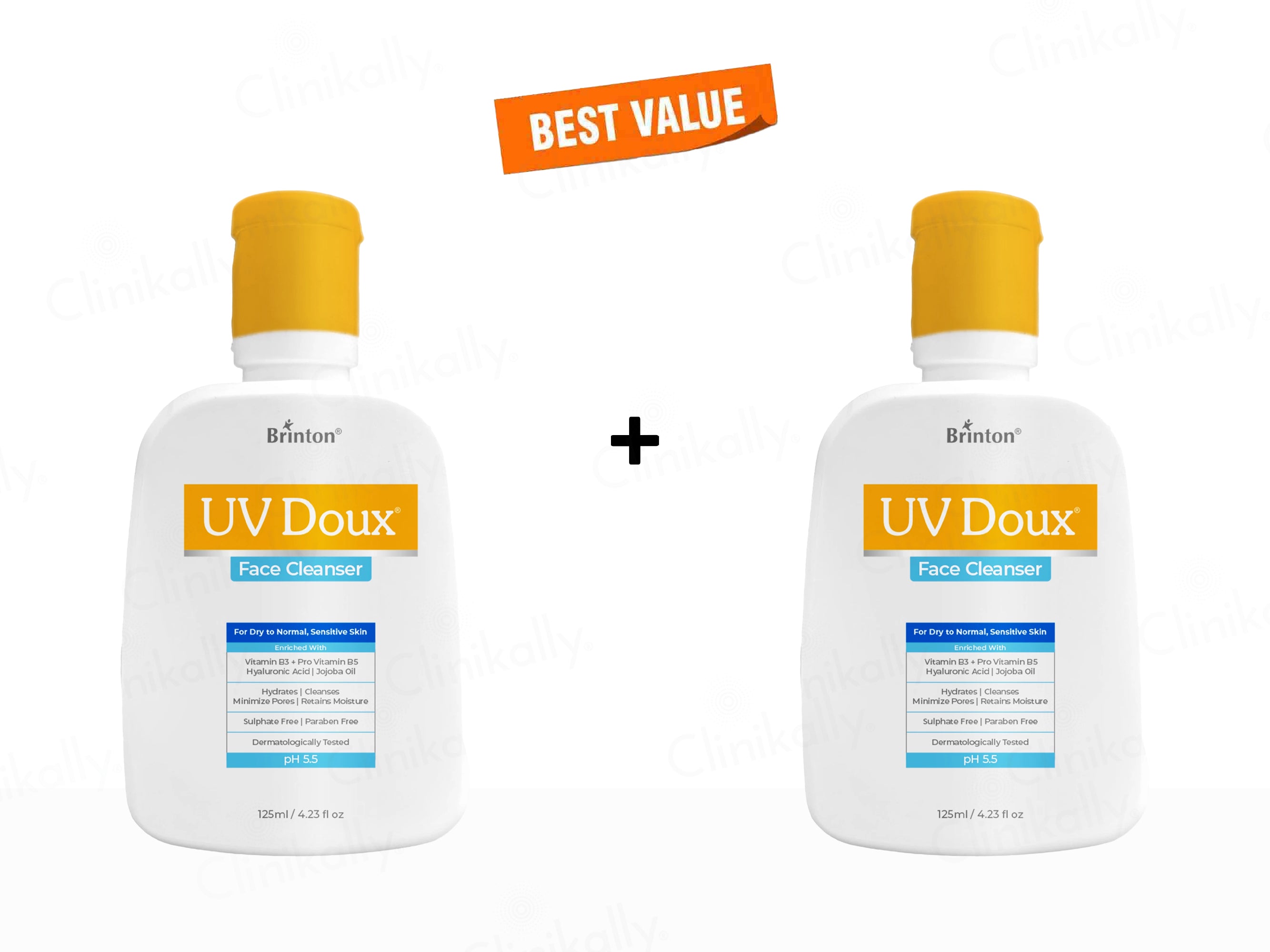 UV Doux Face Cleanser For Dry To Normal, Sensitive Skin