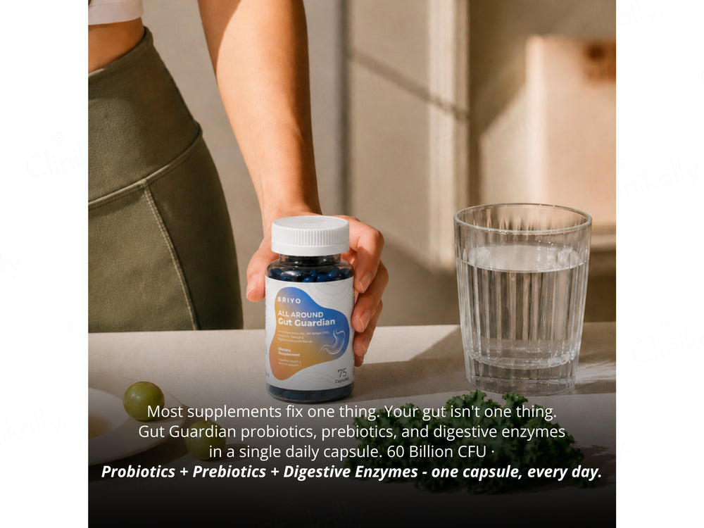 Briyo All Around Gut Guardian 60 Billion CFU Dietary Supplement Capsule