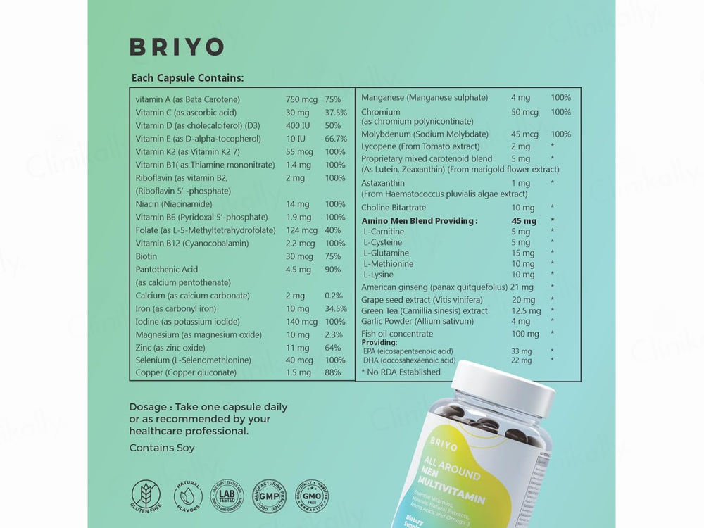 Briyo All Around Men Dietary Supplement Capsule