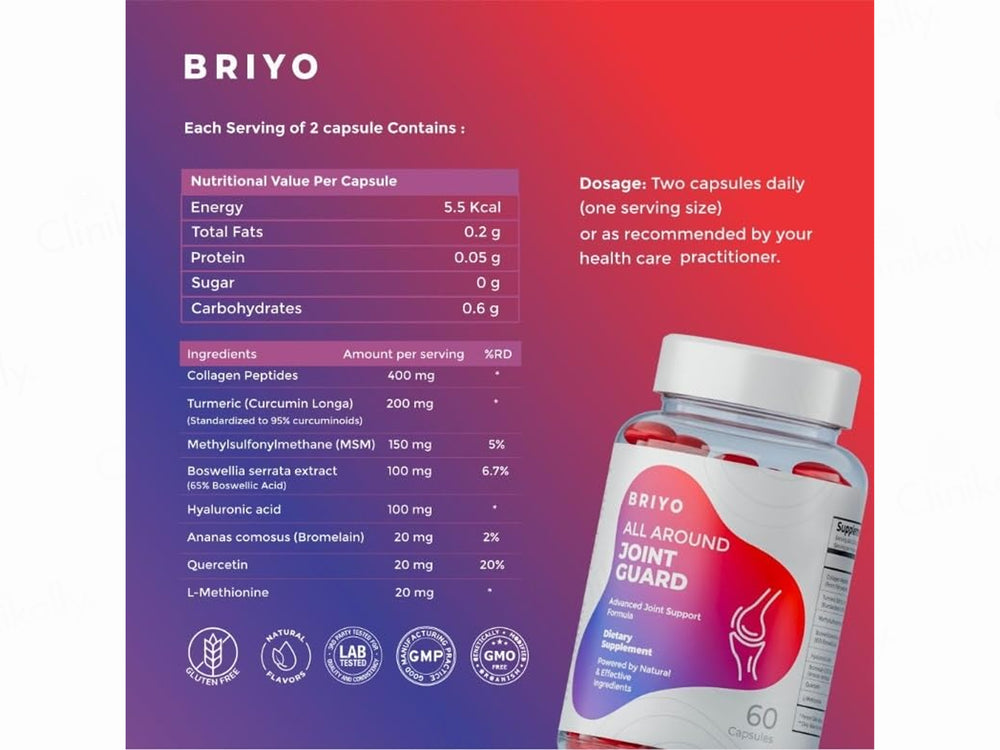 Briyo All Around Joint Guard Dietary Supplement Capsule