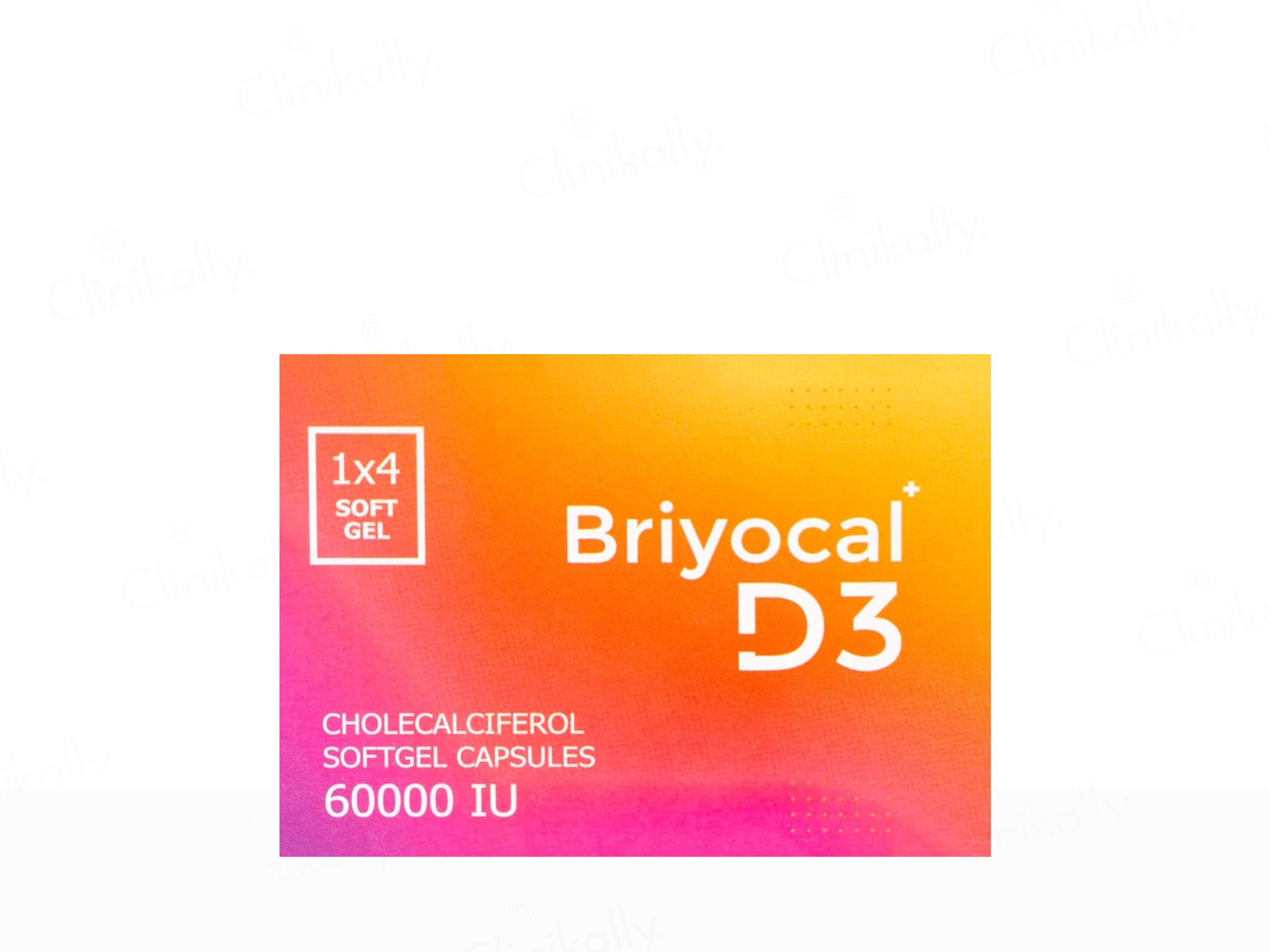 Briyo Briyocal D3 60000 IU Cholecalciferol Softgel Capsule