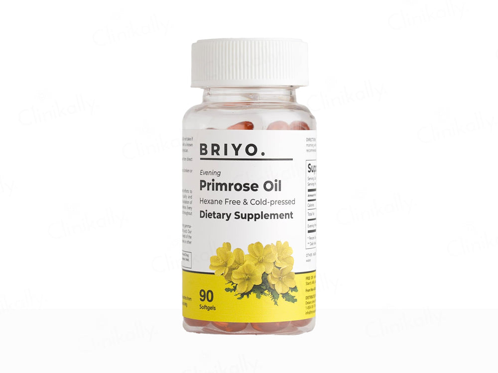 Briyo Evening Primrose Oil 500 mg Dietary Supplement Capsule