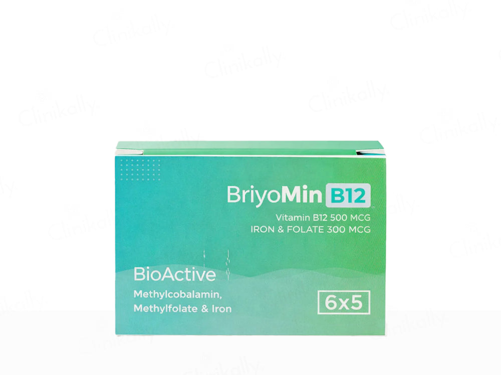 Briyo Min B12 Bio Active Vitamin B12 500 mcg Capsule