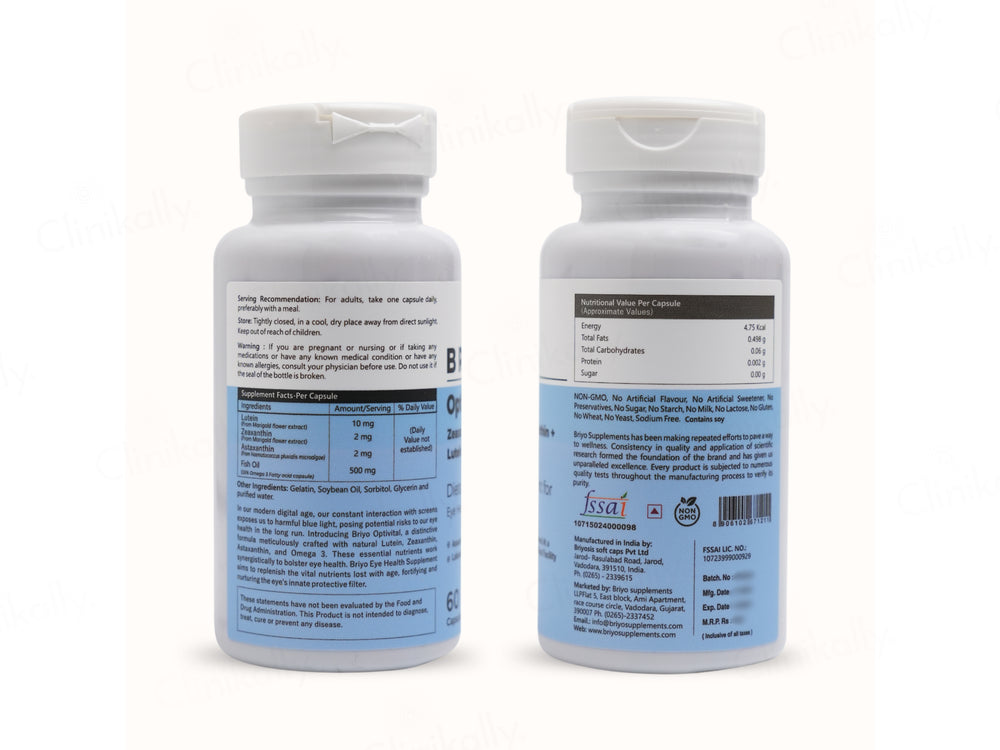 Briyo Optivital Eye Health Supplement Capsule
