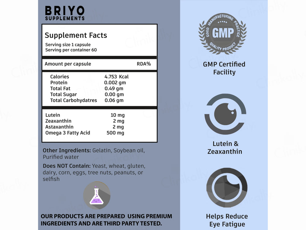 Briyo Optivital Eye Health Supplement Capsule