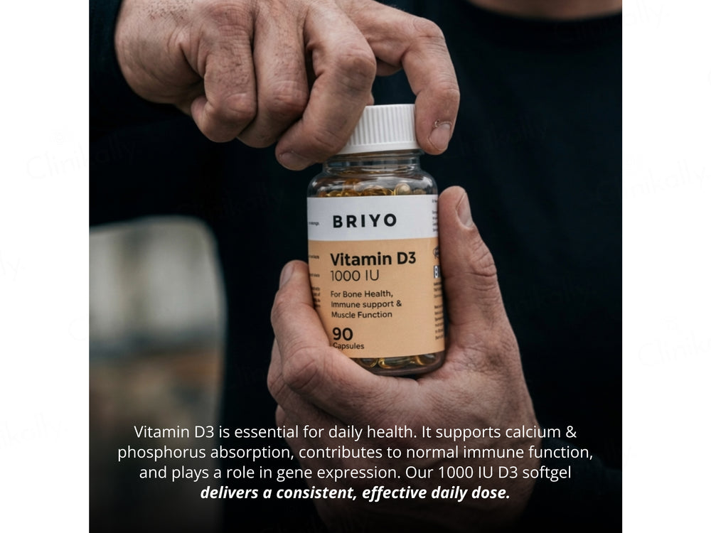 Briyo Vitamin D3 1000 IU Capsule