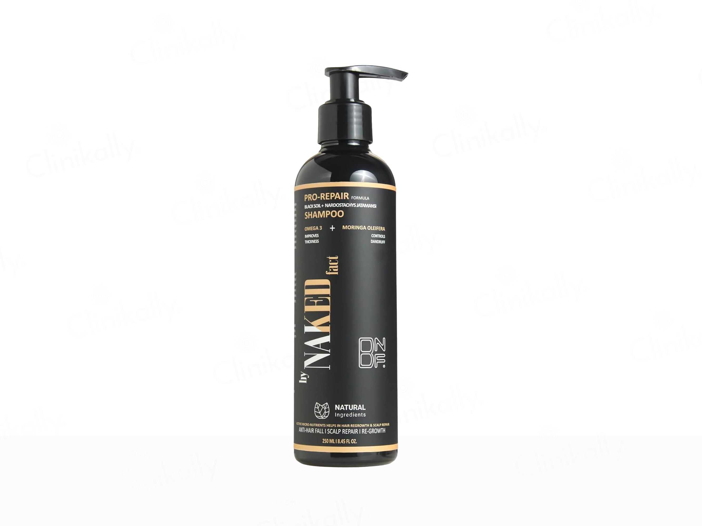 By Naked Fact Pro Repair Black Soil + Nardostachys Jatamansi Anti-Hairfall Shampoo