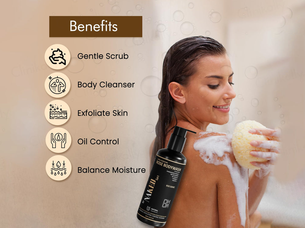 By Naked Fact Ultra Hydrating & Exfoliating Rose Bodywash