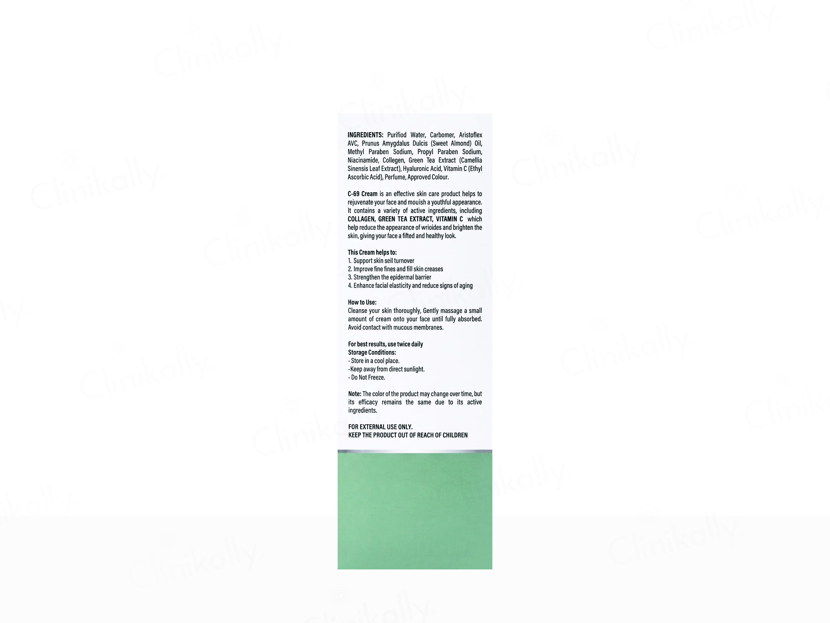 C-69 Collagen & Hyaluronic Acid Cream