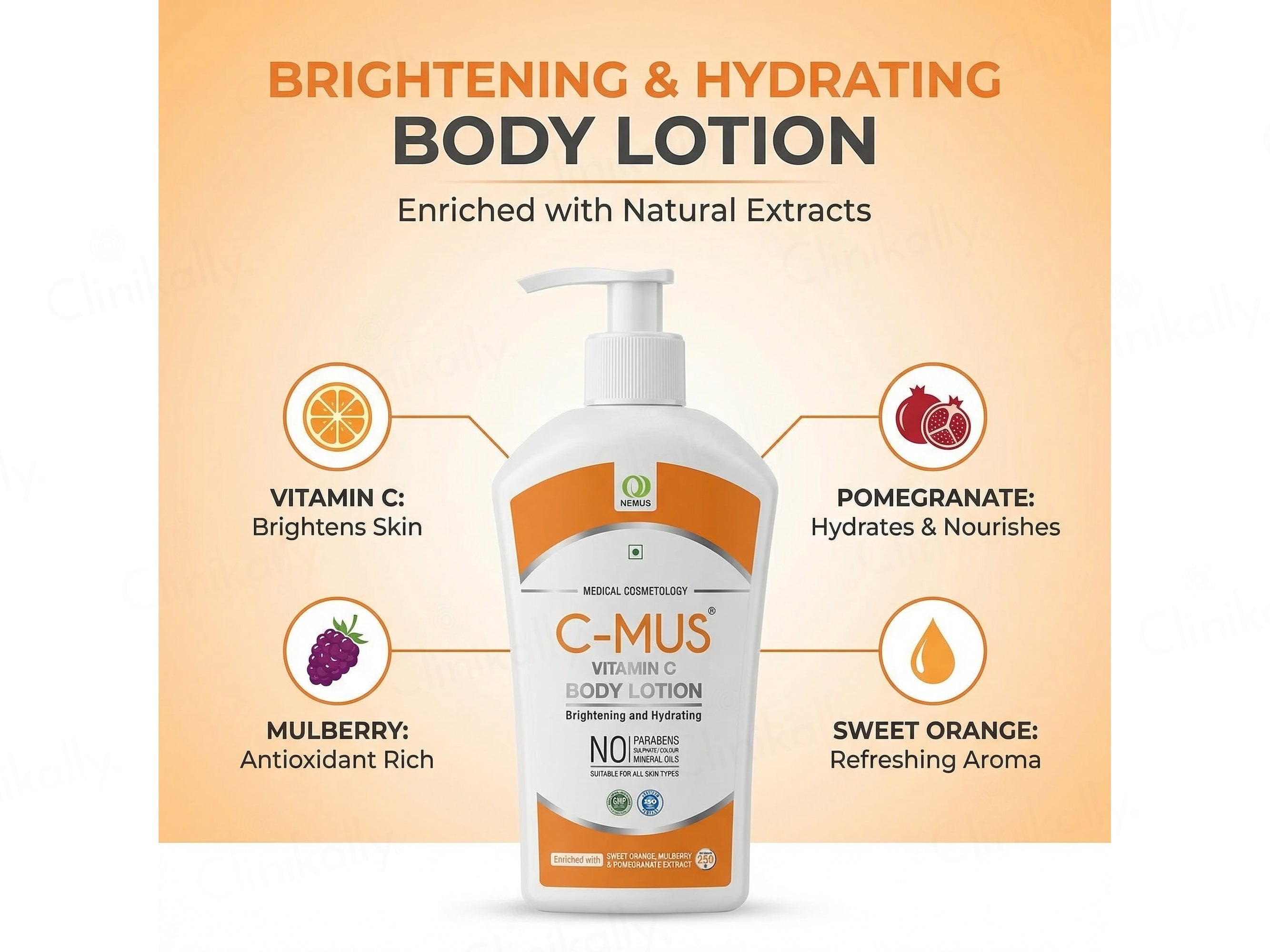 C-Mus Vitamin C Brightening & Hydrating Body Lotion