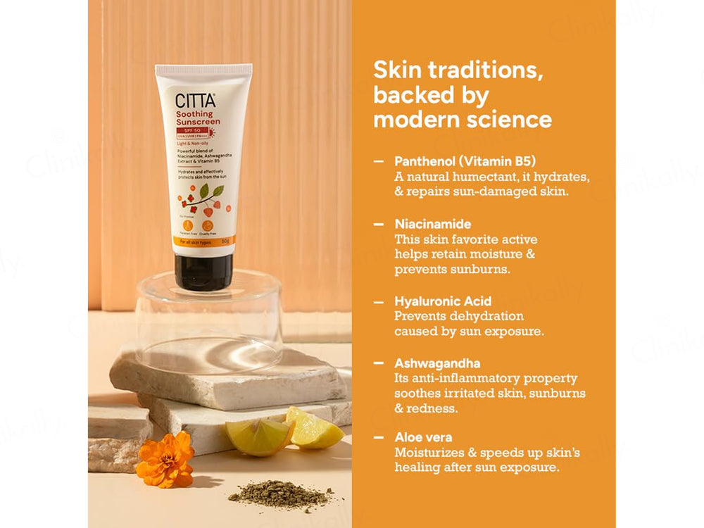 CITTA Soothing Sunscreen SPF 50 PA+++