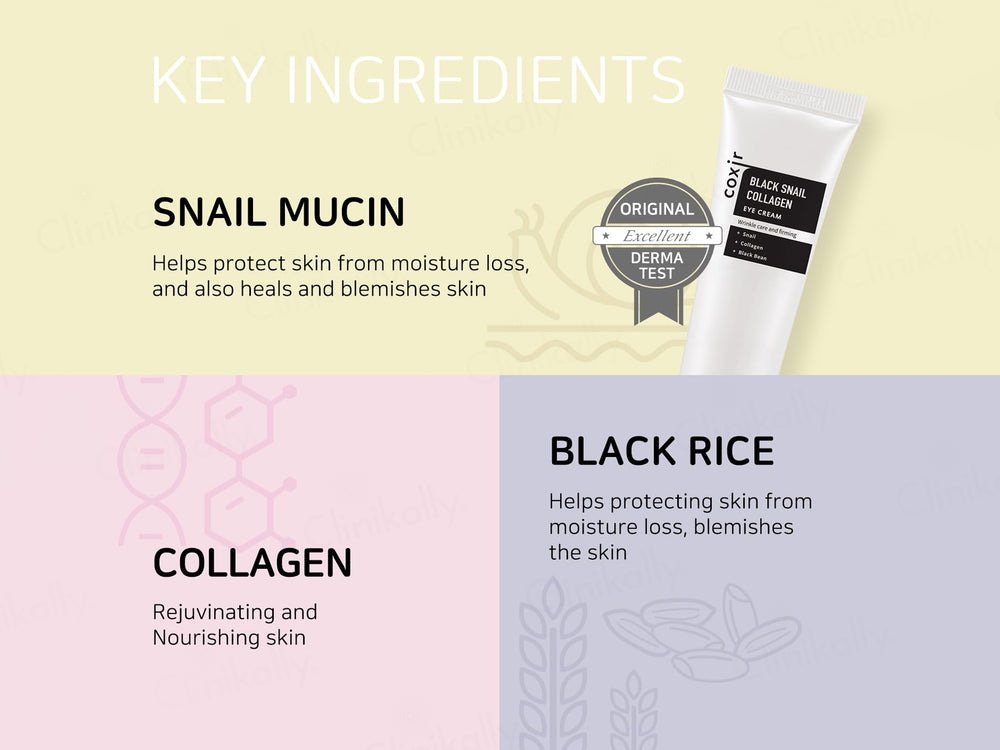 COXIR Black Snail Collagen Eye Cream