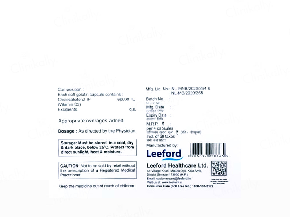 Calcijoint-D3 60000 IU Softgel Capsule