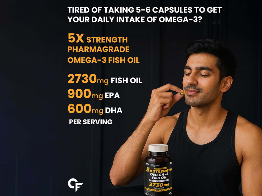 Carbamide Forte 5x Strength Omega-3 Fish Oil Nutraceutical Softgel Capsule