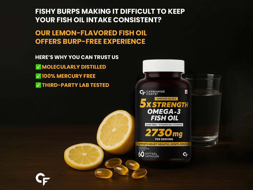 Carbamide Forte 5x Strength Omega-3 Fish Oil Nutraceutical Softgel Capsule