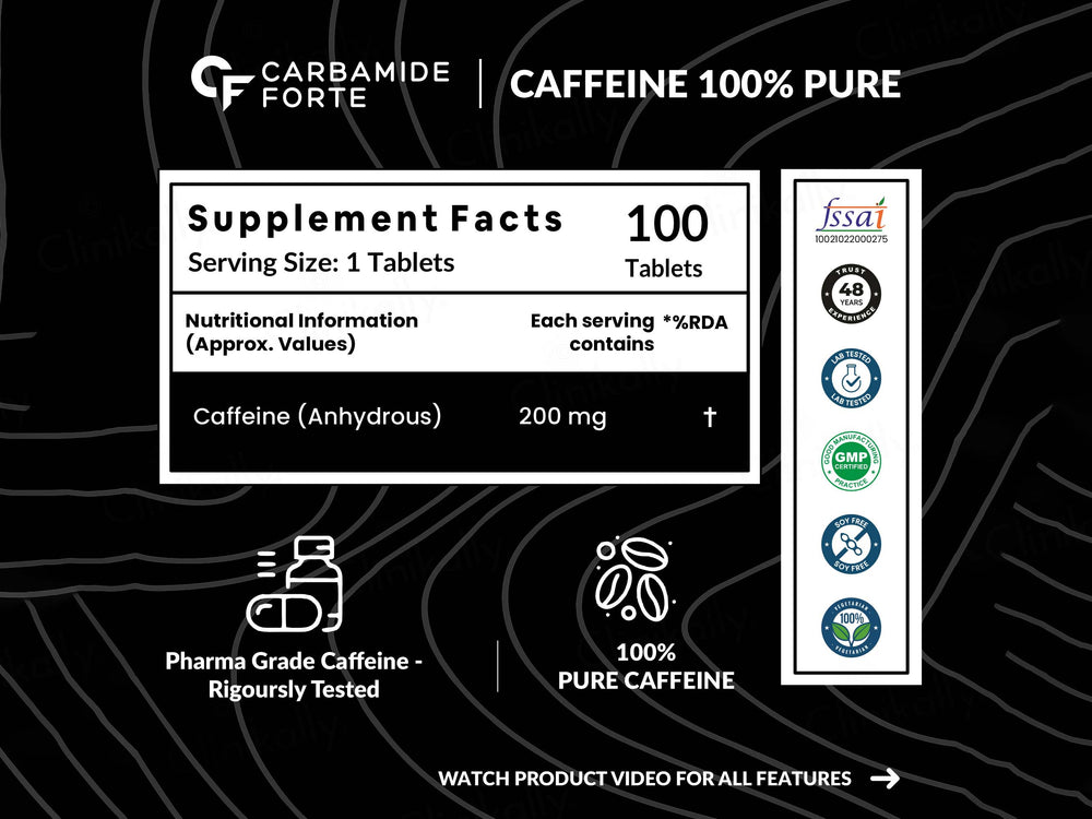 Carbamide Forte Caffeine 200mg Tablet