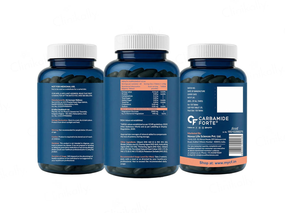 Carbamide Forte Chelated Magnesium Glycinate 2000mg Tablet