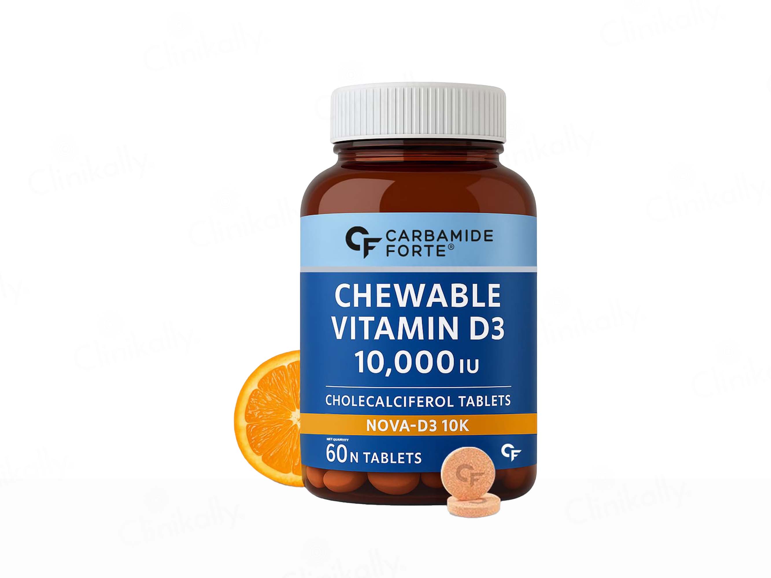 Carbamide Forte Chewable Vitamin D3 10000 IU Tablet