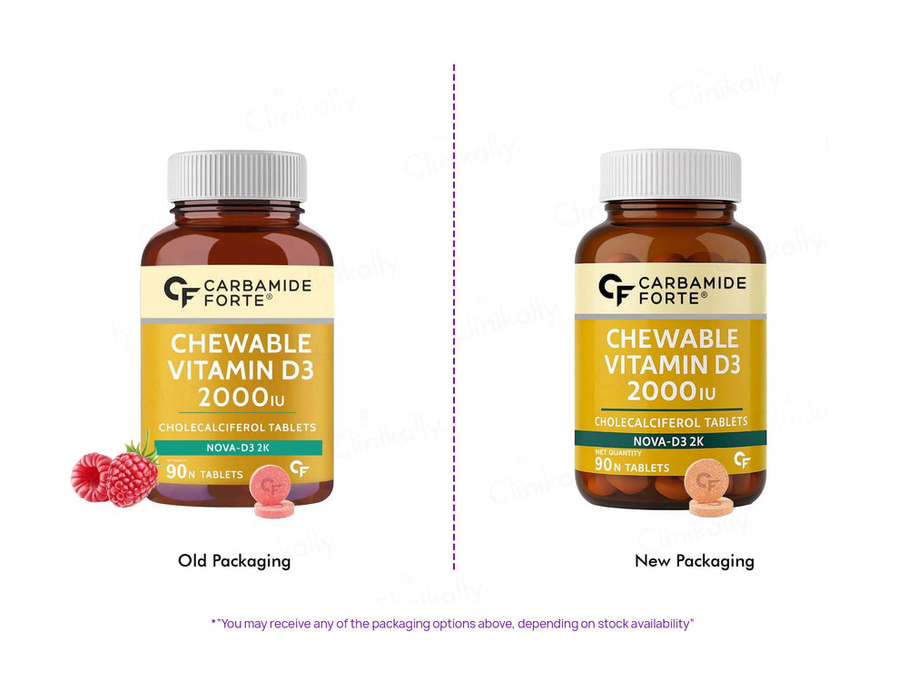 Carbamide Forte Chewable Vitamin D3 2000 IU Tablet